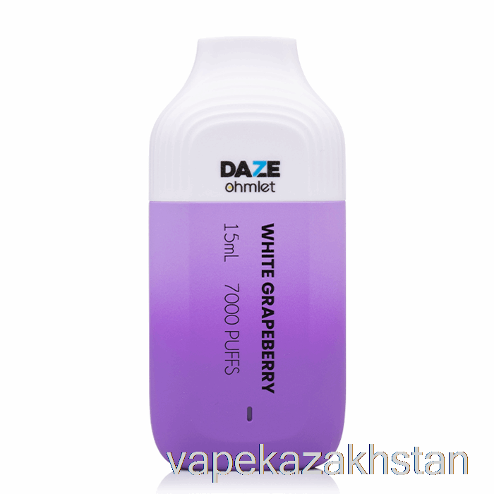 Vape Disposable 7 Daze OHMLET 7000 Disposable White Grapeberry